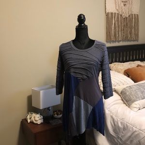 Katmando blue tunic top - size M/L